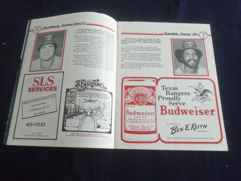 1979 TEXAS RANGERS YEARBOOK - ST 659Z
