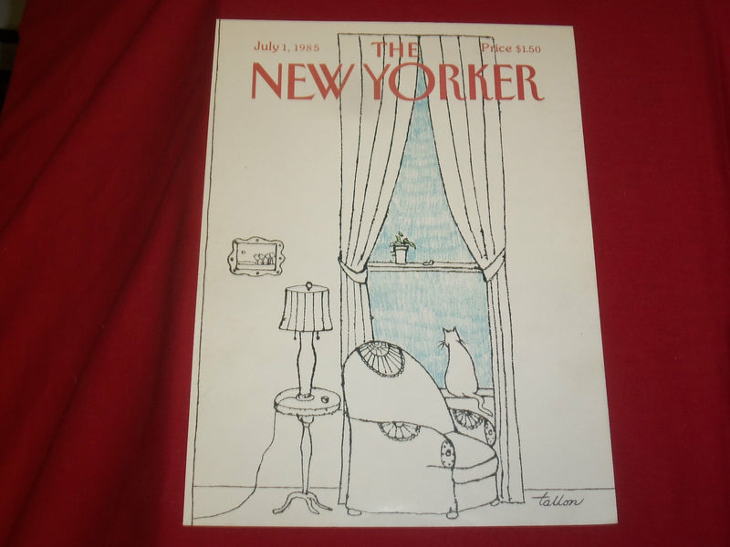 1985 JULY 1 NEW YORKER MAGAZINE FRONT COVER ONLY - GREAT ART FOR FRAMING