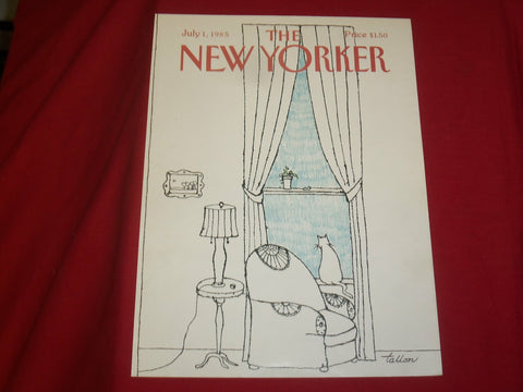 1985 JULY 1 NEW YORKER MAGAZINE FRONT COVER ONLY - GREAT ART FOR FRAMING