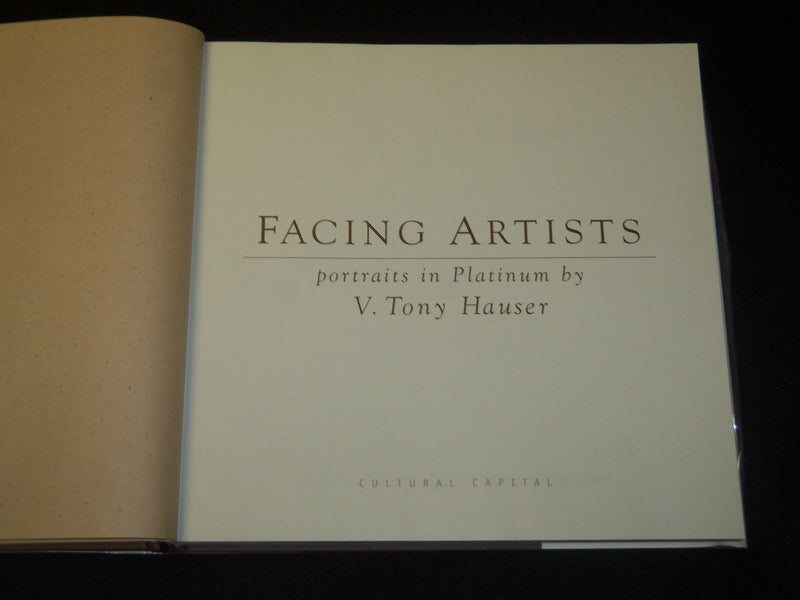 2001 FACING ARTISTS HARDCOVER BOOK SIGNED BY V. TONY HAUSER - FIRST EDN - I 1780