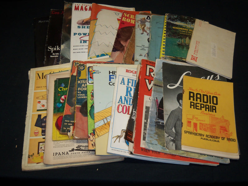 ASSORTED MAGAZINES & PERIODICALS CLEARANCE LOT OF 34 - O 2984