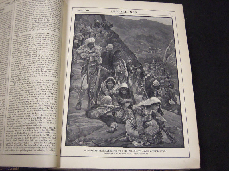 1911 THE BELLMAN MAGAZINE BOUND VOLUME LOT OF 2 COMPLETE YEAR - PHOTOS - R 413