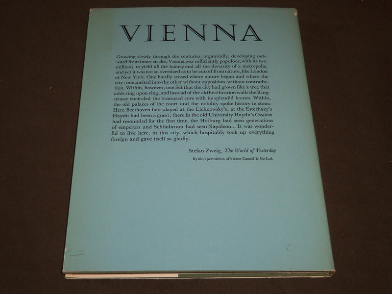 1966 FAMOUS CITIES OF THE WORLD VIENNA BOOK - 2ND IMPRESSION - I 389