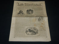 1856 JANUARY 12 LIFE ILLUSTRATED NEWSPAPER - ESQUIMAUX INDIANS - NP 4794