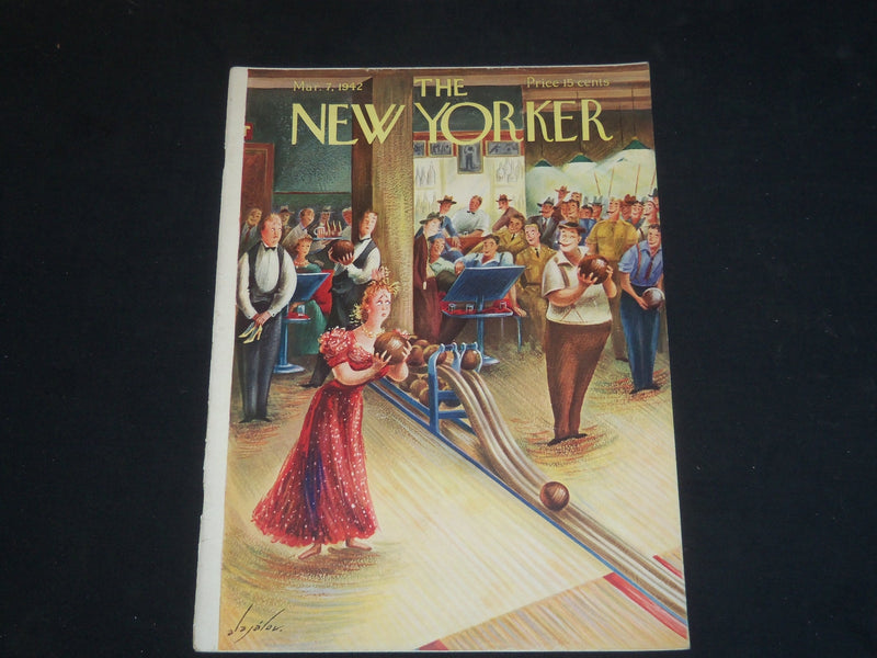 1942 MARCH 7 THE NEW YORKER MAGAZINE - ILLUSTRATED COVER - NY 1672