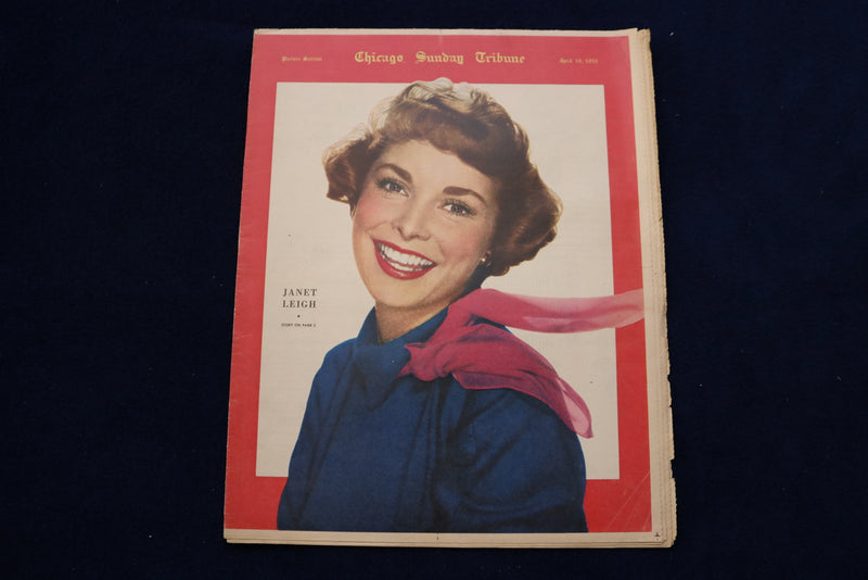 1953 APRIL 19 CHICAGO TRIBUNE MAGAZINE - JANET LEIGH COVER - E 22145