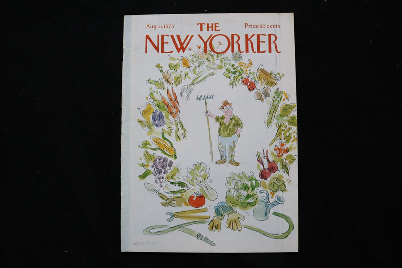 1975 AUGUST 11 NEW YORKER MAGAZINE - GREAT ILLUSTRATED COVER - NY 2913