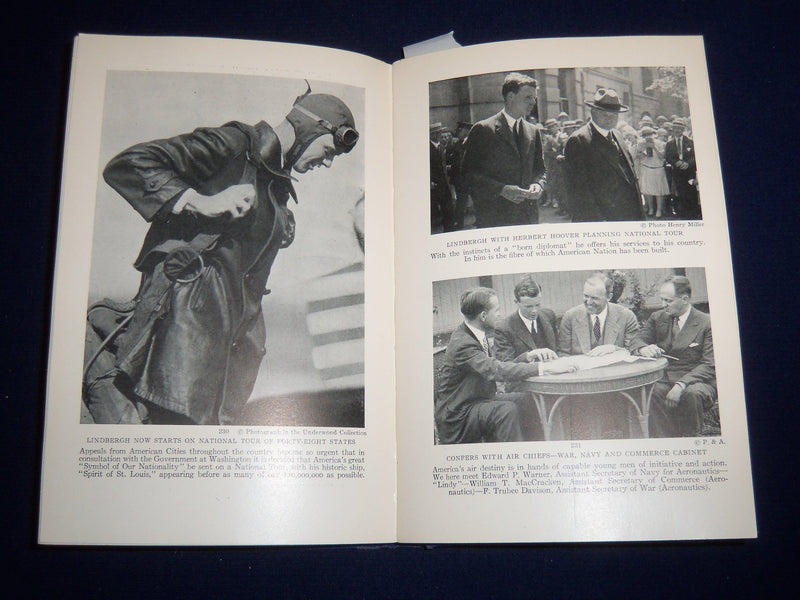 1929 LINDBERGH HIS STORY IN PICTURES HARDCOVER BOOK BY FRANCIS MILLER - KD 1417E