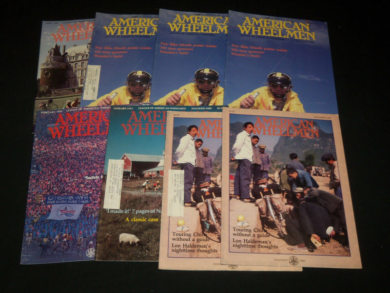 1981-1983 AMERICAN WHEELMAN MAGAZINE LOT OF 81 ISSUES - NICE COVERS - O 3225