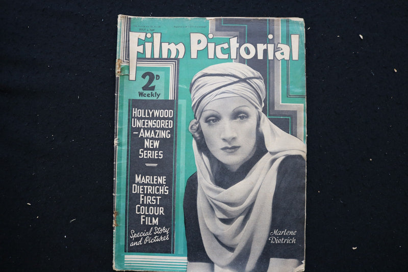 1936 JULY 4 FILM PICTORIAL MAGAZINE - MARLENE DIETRICH COVER - E 25170
