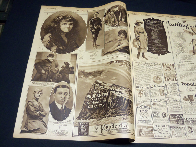 1918 FEBRUARY 24 NEW YORK TIMES PICTURE SECTION - VERNON CASTLE - NT 8811
