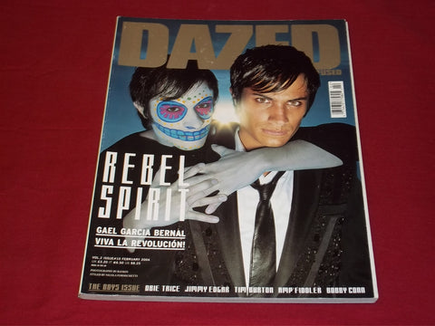 2004 FEBRUARY DAZED & CONFUSED MAGAZINE - REBEL SPIRIT - GAEL BERNAL - RC 421
