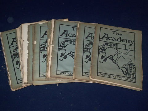 1900-1901 THE ACADEMY WEEKLY REVIEW OF LITERATURE LOT OF 26 - LONDON - O 2374