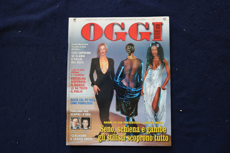 1998 MARCH 18 OGGI MAGAZINE - NAOMI & EVA COVER - ITALIAN - E 23728