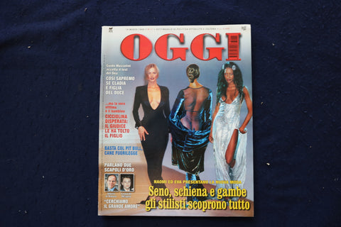 1998 MARCH 18 OGGI MAGAZINE - NAOMI & EVA COVER - ITALIAN - E 23728