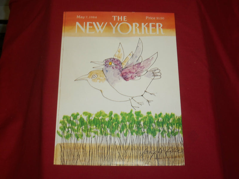 1984 MAY 7 NEW YORKER MAGAZINE FRONT COVER ONLY - GREAT ART FOR FRAMING
