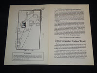 1983 CASA GRANDE RUINS TRAIL GUIDE BOOK - ARIZONA - J 8762