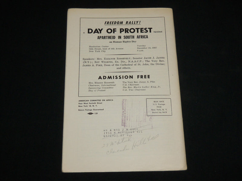 1957 NOVEMBER/DECEMBER AFRICA TODAY MAGAZINE - SPECIAL ISSUE - J 6541