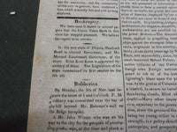 1818 THE UNION U.S. GAZETTE & TRUE AMERICAN NEWSPAPER LOT OF 8 DIFF - NP 1475