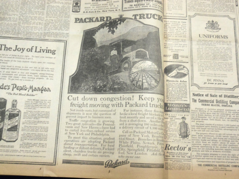 1917 DECEMBER 12 NEW YORK TIMES - 50 KILLED AT ONCE ON JACOB JONES - NT 8259