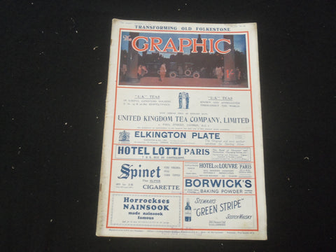 1924 SPTEMBER 13 THE GRAPHIC MAGAZINE - TRANSFORMING OLD FOLKSTONE - SP 8013Z