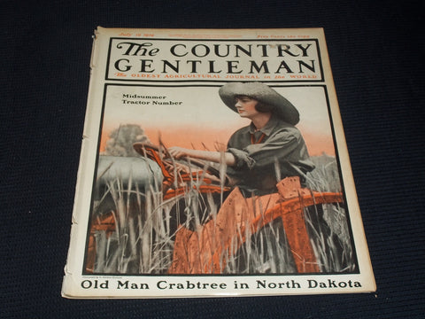 1919 JULY 19 THE COUNTRY GENTLEMAN MAGAZINE ILLUSTRATED COVER ART - E 2836
