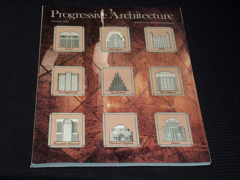 1984 FEBRUARY PROGRESSIVE ARCHITECTURE MAGAZINE - SPECIAL ISSUE COVER - E 4127