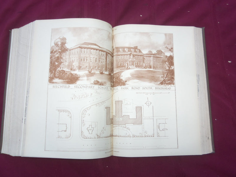 1926 JAN-DEC THE BUILDER U. K. MAGAZINE BOUND VOLUMES - 2 VOLS - FOLD OUTS- C 26