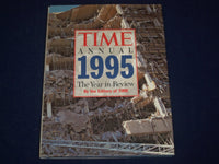 1996 TIME ANNUAL 1995 YEAR IN REVIEW HARDCOVER BOOK - GREAT PHOTOS - KD 2755