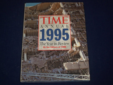 1996 TIME ANNUAL 1995 YEAR IN REVIEW HARDCOVER BOOK - GREAT PHOTOS - KD 2755