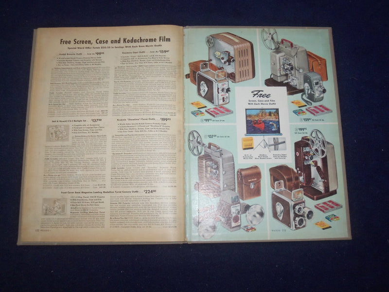 1957 MONTGOMERY WARD CAMERA SHOP CATALOG - HARDCOVER - R 96V