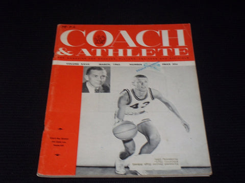 1965 MARCH COACH & ATHLETE MAGAZINE - SKINNER & CLYDE LEE VANDERBILT - E 3100
