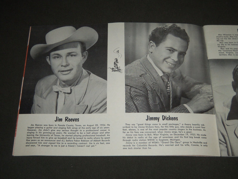 1954 SCRAPBOOK OF HILLBILLY & WESTERN STARS - WHLD JAMBOREE EDITION - ST 4769
