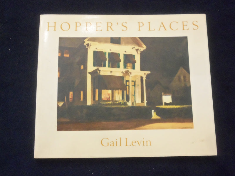 1985 HOPPER'S PLACES SOFTCOVER BOOK BY GAIL LEVIN - KD 8703
