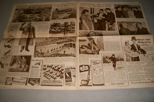 1940 NOV 10 PICTURE PARADE SECTION INQUIRER FRANKLIN DELANO ROOSEVELT - NP 615A
