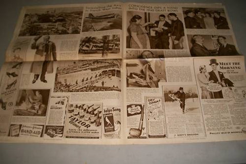 1940 NOV 10 PICTURE PARADE SECTION INQUIRER FRANKLIN DELANO ROOSEVELT - NP 615A