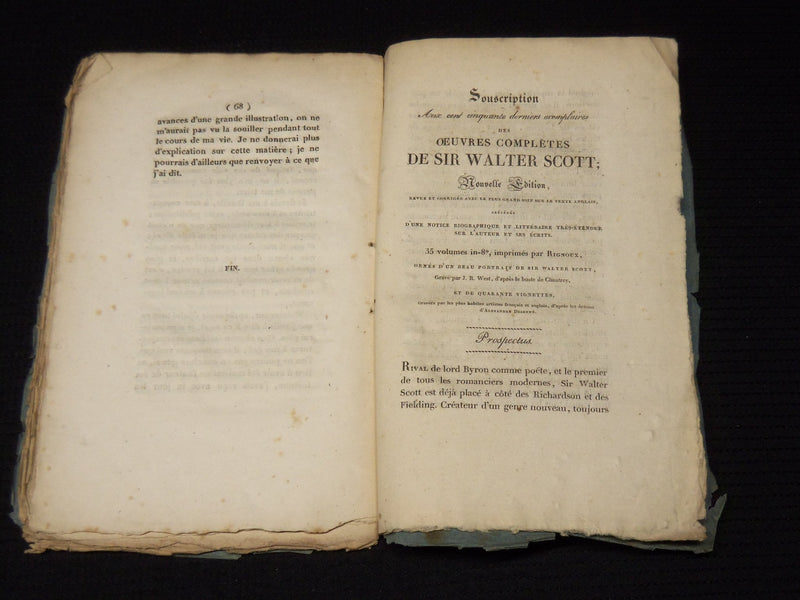 1823 OCTOBER EXTRAIT DES MEMORIES DE M. KLE DUC DE ROVIGO FRENCH BOOK - K 88