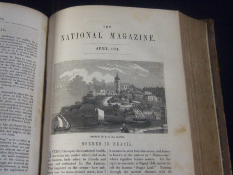 1853-1858 THE NATIONAL MAGAZINE BOUND VOLUME LOT OF 5 - NICE ILLUS. - KD 2011