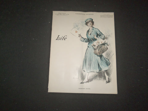 1918 FEBRUARY 14 LIFE MAGAZINE - VALENTINE NUMBER - INCEDIARY MATTER - L 766S
