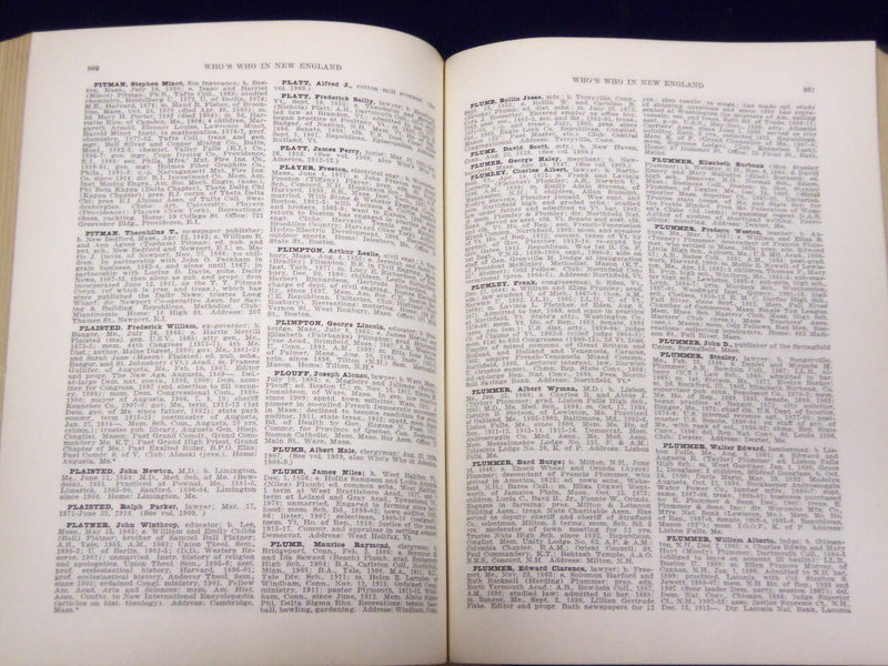 1916 WHO'S WHO IN ENGLAND BOOK EDITED BY ALBERT NELSON - KD 3479J