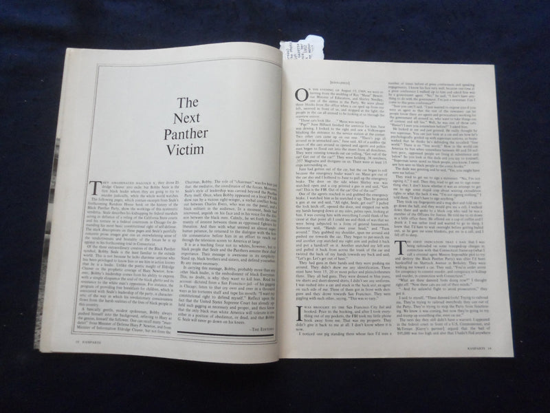 1970 JUNE RAMPARTS MAGAZINE - BOBBY SEALE - THE PANTHERS - SP 5746R