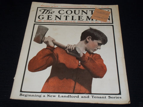 1918 DECEMBER 14 THE COUNTRY GENTLEMAN MAGAZINE ILLUSTRATED COVER ART - E 2869