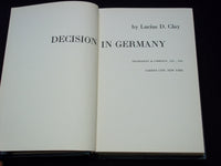1950 DECISION IN GERMANY HARDCOVER BOOK BY LUCIUS D. CLAY - KD 7633
