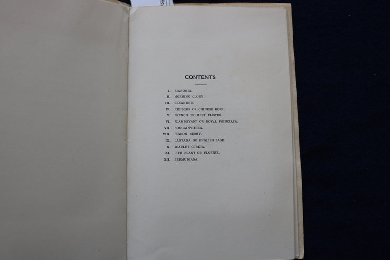 1930'S FLOWERS OF BERMUDA SOFTCOVER BOOK BY MAY MIDDLETON - K 1450