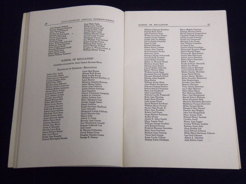 1950 UNIVERSITY OF SOUTHERN CALIFORNIA ANNUAL COMMENCEMENT PROGRAM - J 8799
