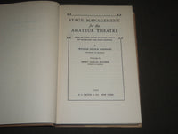 1937 HALSTEAD'S STAGE MANAGEMENT FOR THE AMATEUR THEATRE BY HALSTEAD - KD 4182
