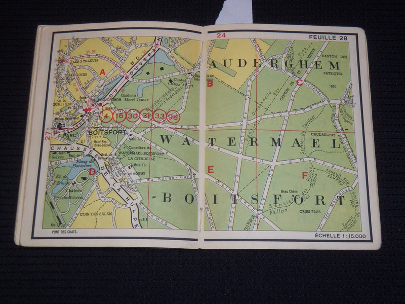 1930'S NOUVEAU BRUXELLES EN POCHE GUIDE BOOK - FRENCH - J 9523