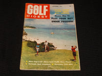 1961 DECEMBER GOLF DIGEST MAGAZINE - UNDER PRESSURE FRONT COVER - E 5457