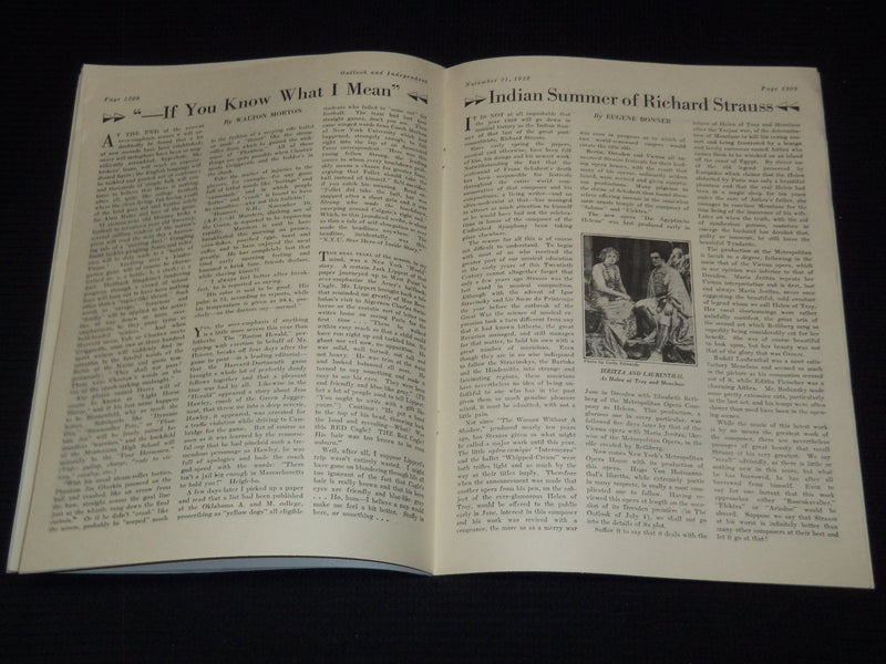 1928 NOVEMBER 21 OUTLOOK AND INDEPENDENT MAGAZINE - MENCKEN - J 7480
