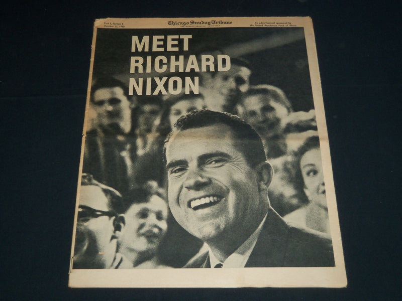 1960 OCT 23 CHICAGO SUNDAY TRIBUNE MAGAZINE SECTION - RICHARD NIXON - NP 3851